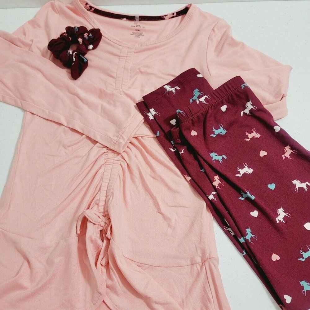 One Step Up Girls 3Pcs Knit Top and Legging Set.